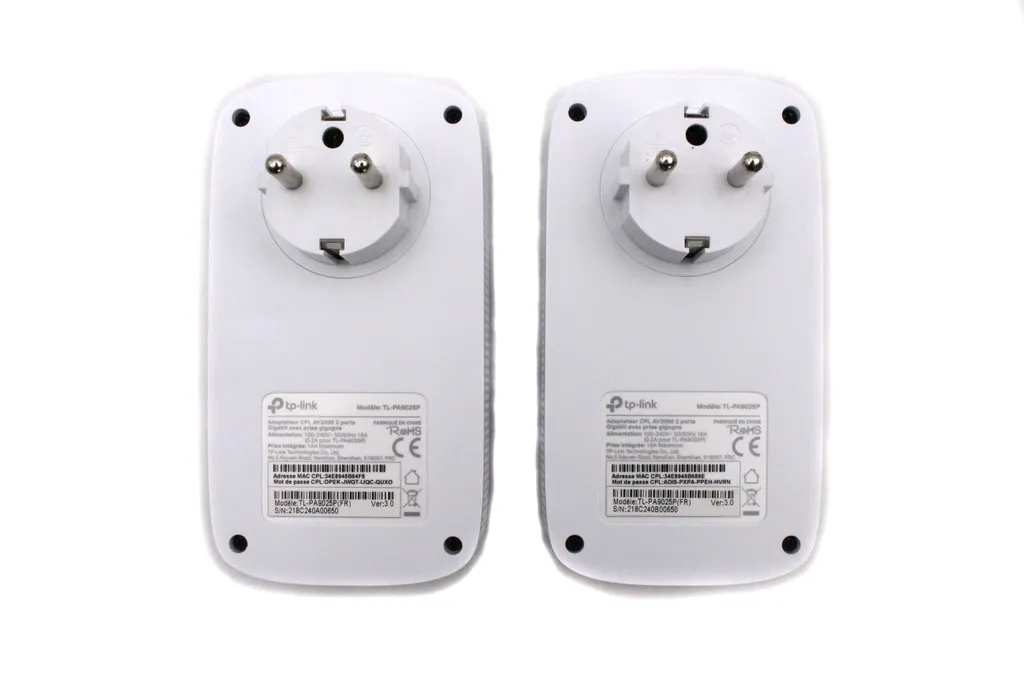 Pack de 2 Boîtiers CPL Ethernet TP-Link pour Connexion Internet Stable - 4