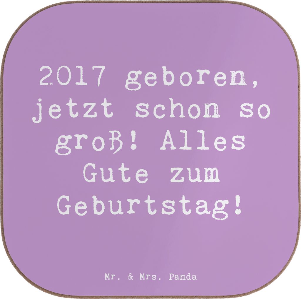 Mr. & Mrs. Panda Untersetzer für Gläser Spruch 2017 Produktbild 