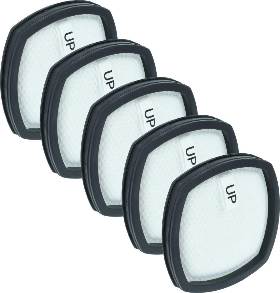 vhbw 5x Staubsaugerfilter Ersatz für Leifheit 89161 für Staubsauger - HEPA-Filter Schwarz Weiß