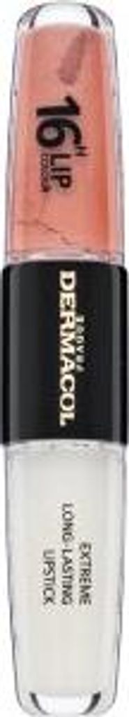 Dermacol 16H Lip Colour Extreme Long-Lasting Lipstick zweiphasige, langanhaltende Farbe und Gloss für die Lippen No. 14 8 ml