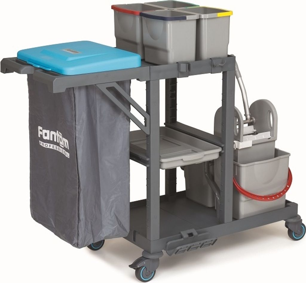 CHEFGASTRO Reinigungswagen Procart 311 BxTxH 1380x620x1260mm