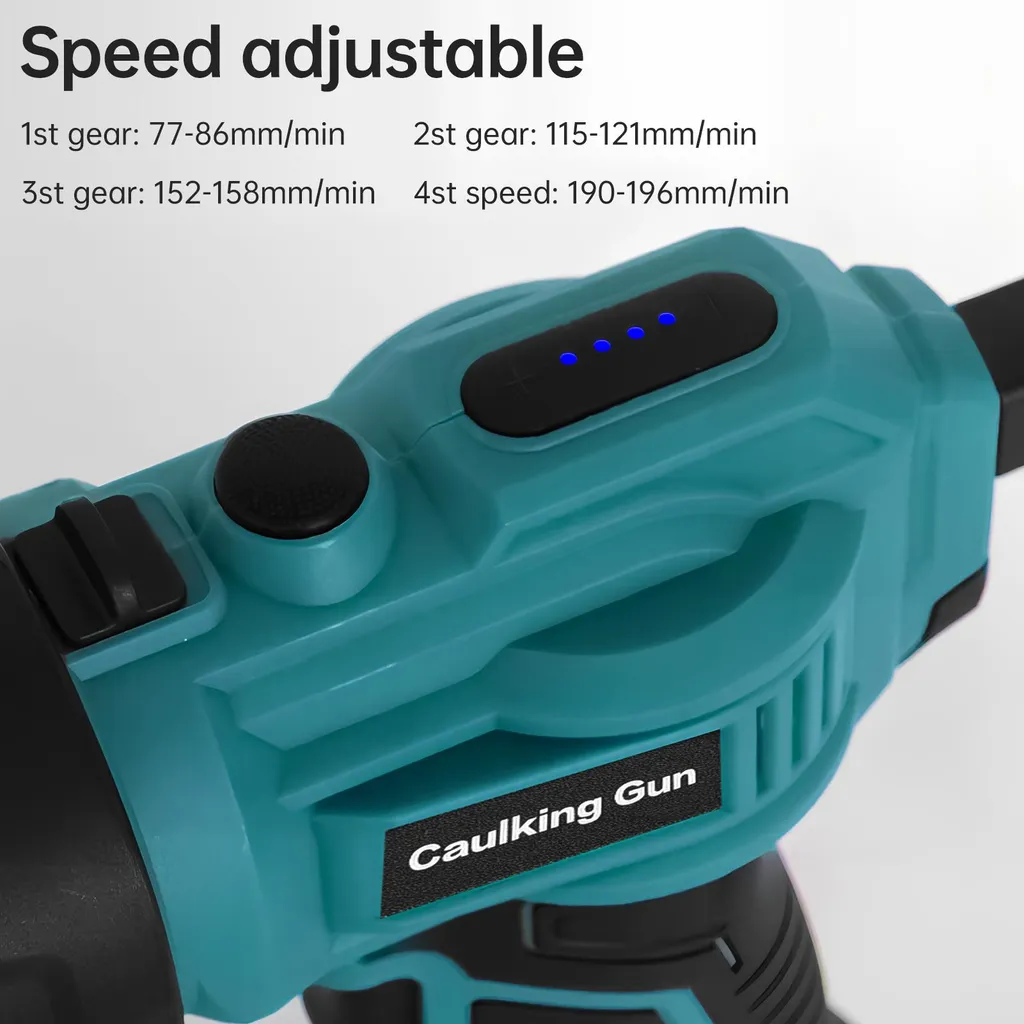 Pistolet à mastic électrique 20V à 4 vitesses avec éclairage LED intégré - 9