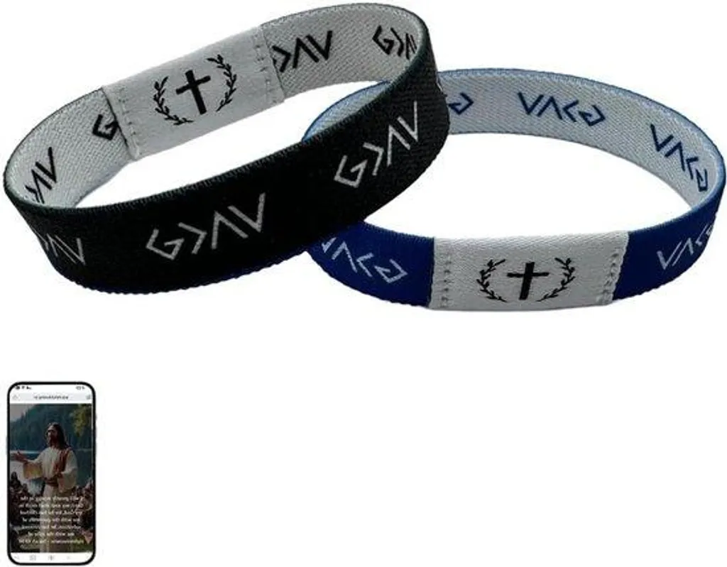 Pack 2 Bracelets Noirs XL NFC Femme : Finies les Cartes avec la Bible
