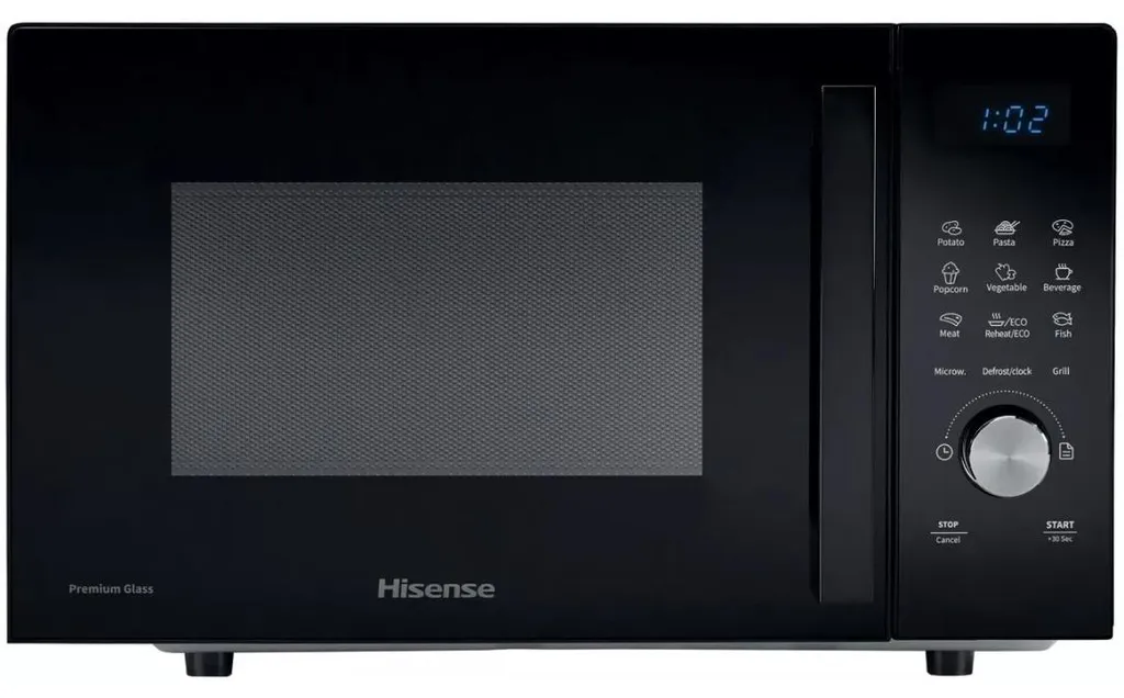 Hisense Micro-ondes Solo 23L 800W Noir - Commandes Sensitives Tactiles