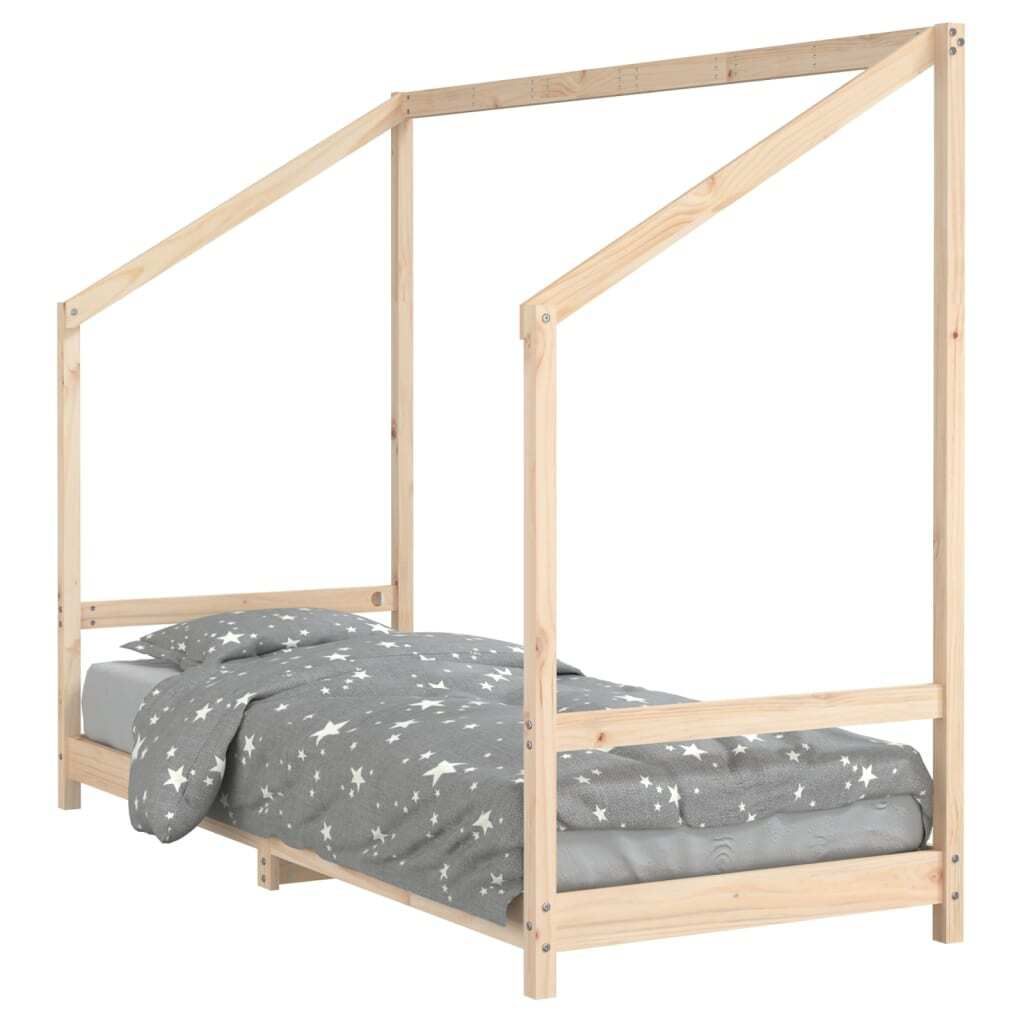 vidaXL Kinderbett 80x200 cm Massivholz Kiefer