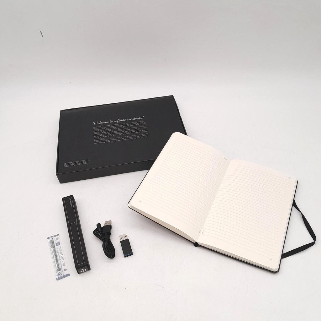 Moleskine Smart Writing Set Smart Notebook Linierten Seiten Groß Schwarz Notizbuch-Kollektion