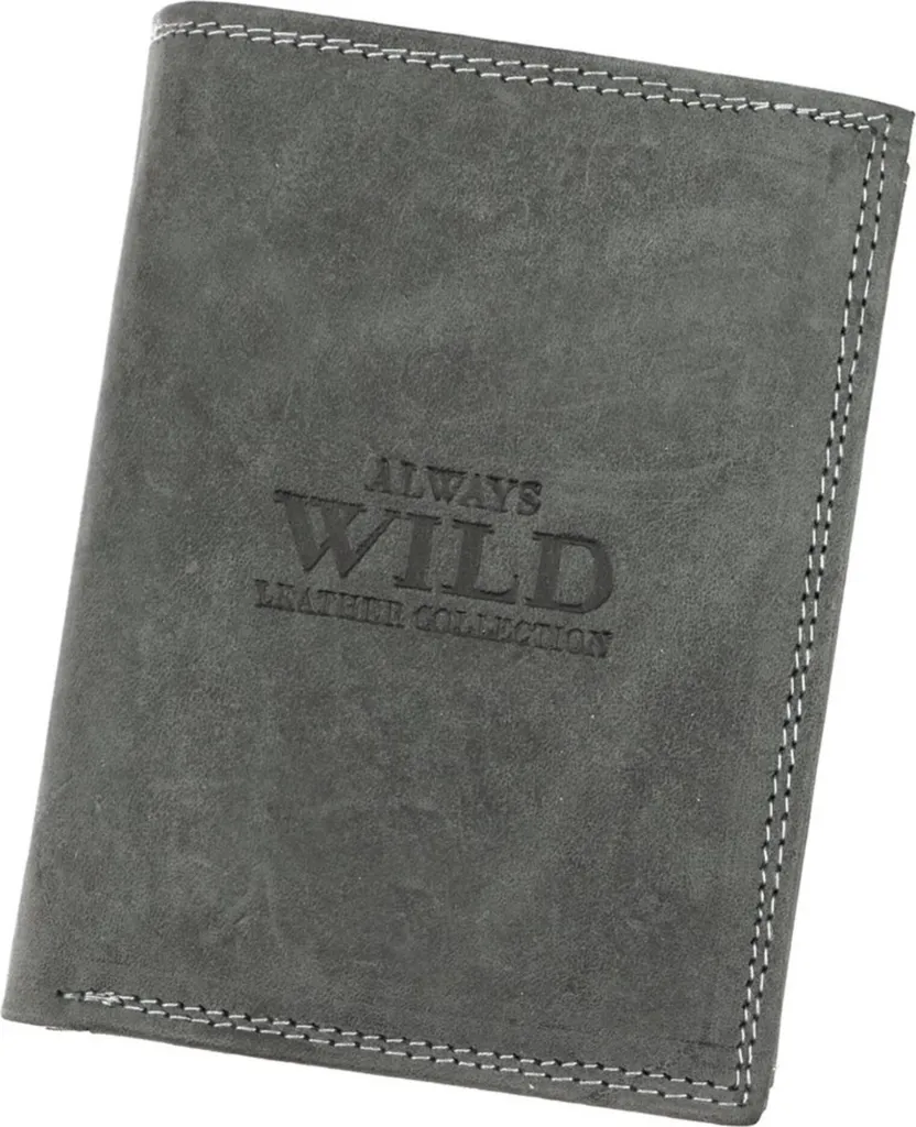 Always Wild N4PCHMRFID Portafoglio Uomo Antifurto RFID in Pelle