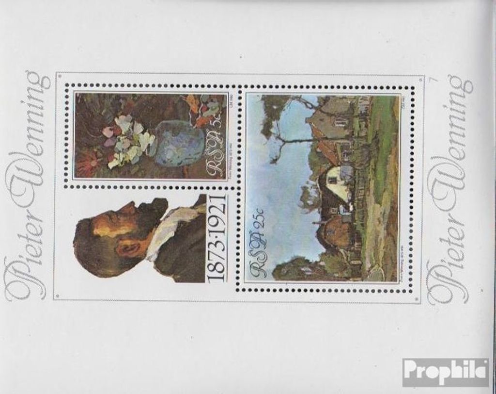 Briefmarken Südafrika 1980 Mi Block9 (kompl.Ausg.) FDC Pieter Wenning