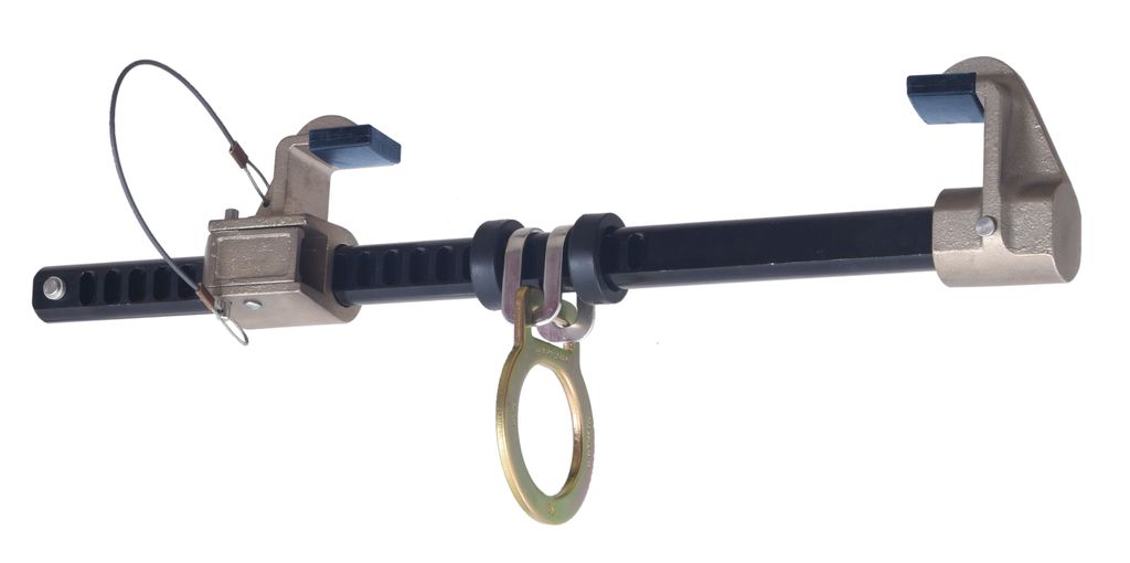 Kratos Beweglicher Anschlagpunkt für Stahlträger, Verankerung, Trägerklemme verstellbar von 10 bis 33 cm, PSA, EN795