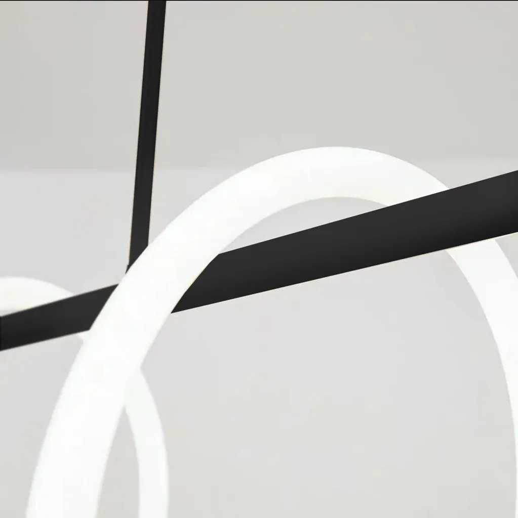 Applique Murale LED Toolight APP857-W Noire Design Longue 60cm