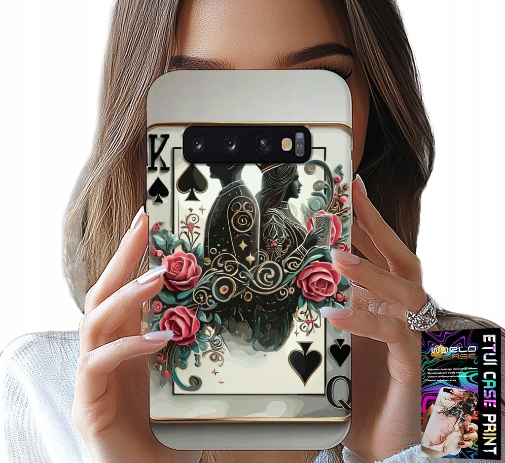 Etui Für Samsung Galaxy S10 - Karte König Pokerkarte + Folie