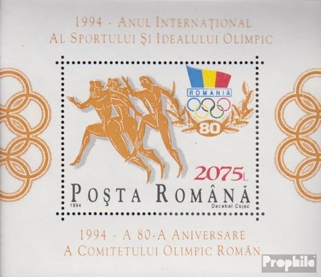 Briefmarken Rumänien 1994 Mi Block291 (kompl.Ausg.) Produktbild 