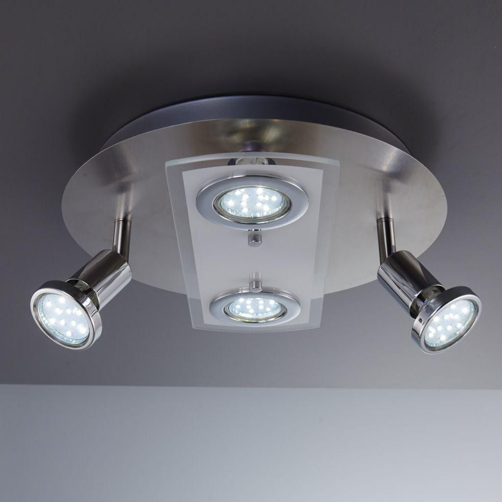 B.K.Licht ORION LED Deckenleuchte 4-flammig GU10 4x3W 3000K Produktbild 