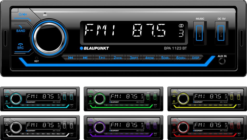 BLAUPUNKT 2 001 022 000 000: Autoradio met Bluetooth, Productafbeelding 