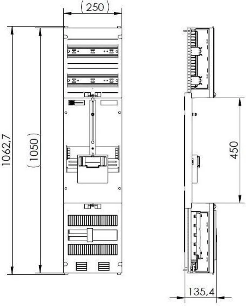 Panneau de comptage isolant ABN Z17001 - Support robuste pour compteur