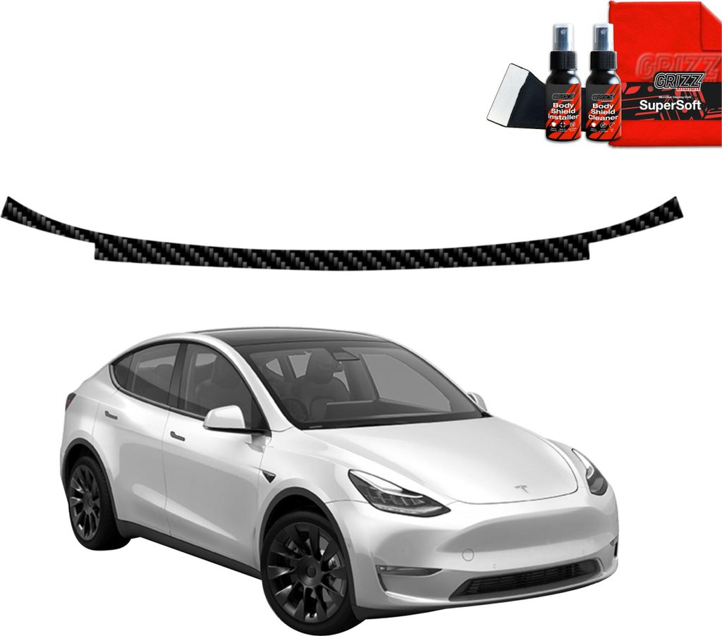 Kohlenstoff Schutzfolie Grizz Protector für Ladekante - Tesla Model Y (2020-2024)