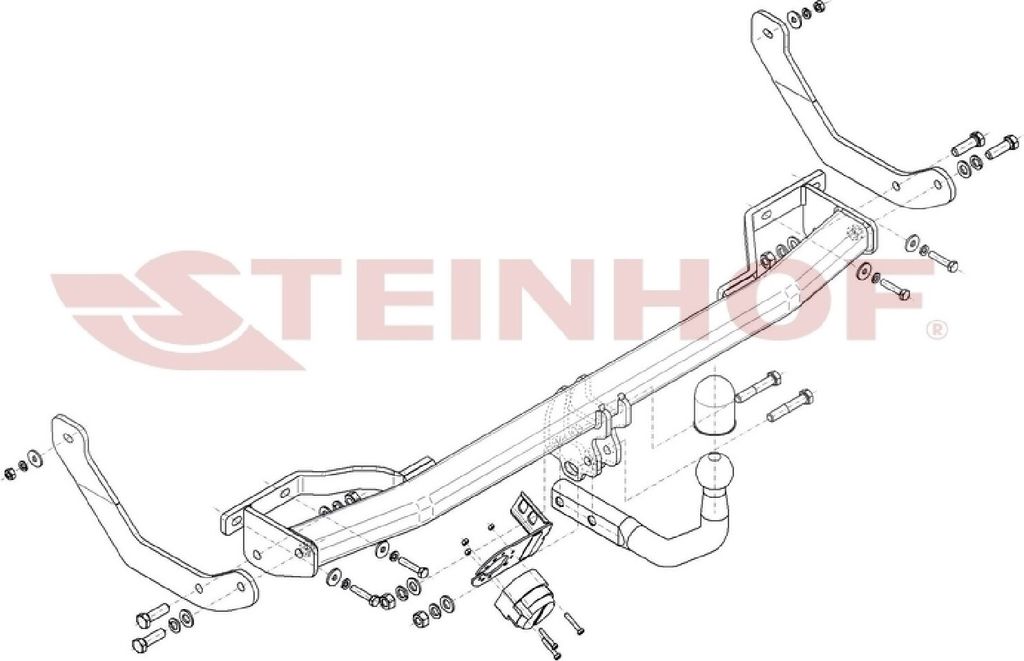 Z547495 Anhängerkupplung passend für PEUGEOT 307 07/2005-2008 starr