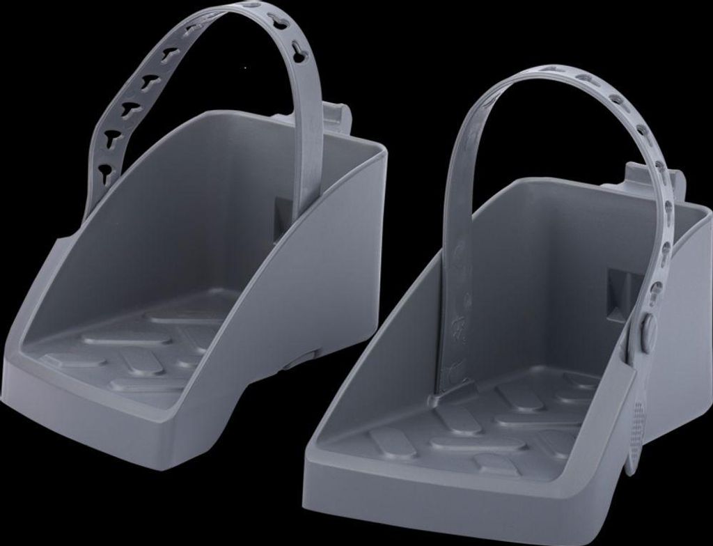 POLISPORT Poggiapiedi + cinghie Grigio scuro Guppy Maxi Immagine del prodotto 