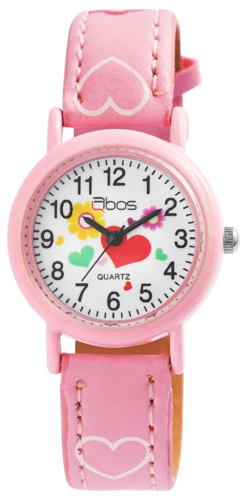 QBOS Kinder Armbanduhr Luca Luca, silberfarbig, Mineralglas Produktbild 