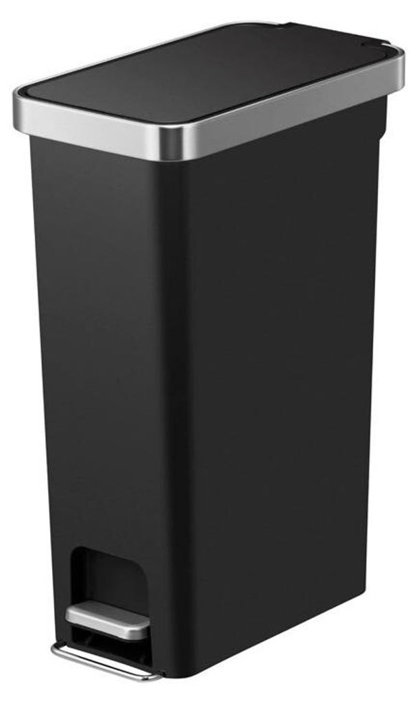 EKO - Hana Slim Treteimer 40 Liter - Plastic   - Schwarz Produktbild 
