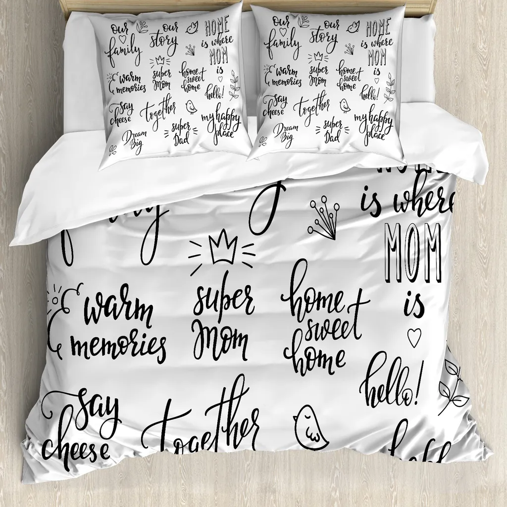 Set Letto ABAKUHAUS Family Grigio: Morbidezza Antiacaro per la Coppia