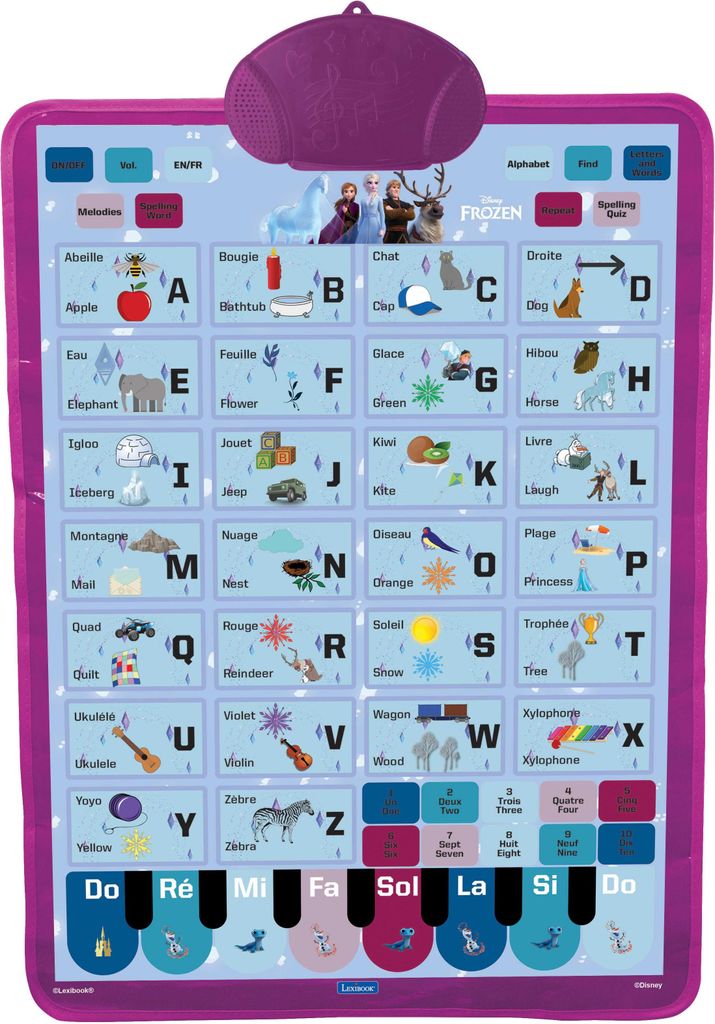 Mein Poster Die Schneekönigin sprechende pädagogische Fibel zweisprachig Französisch/Englisch