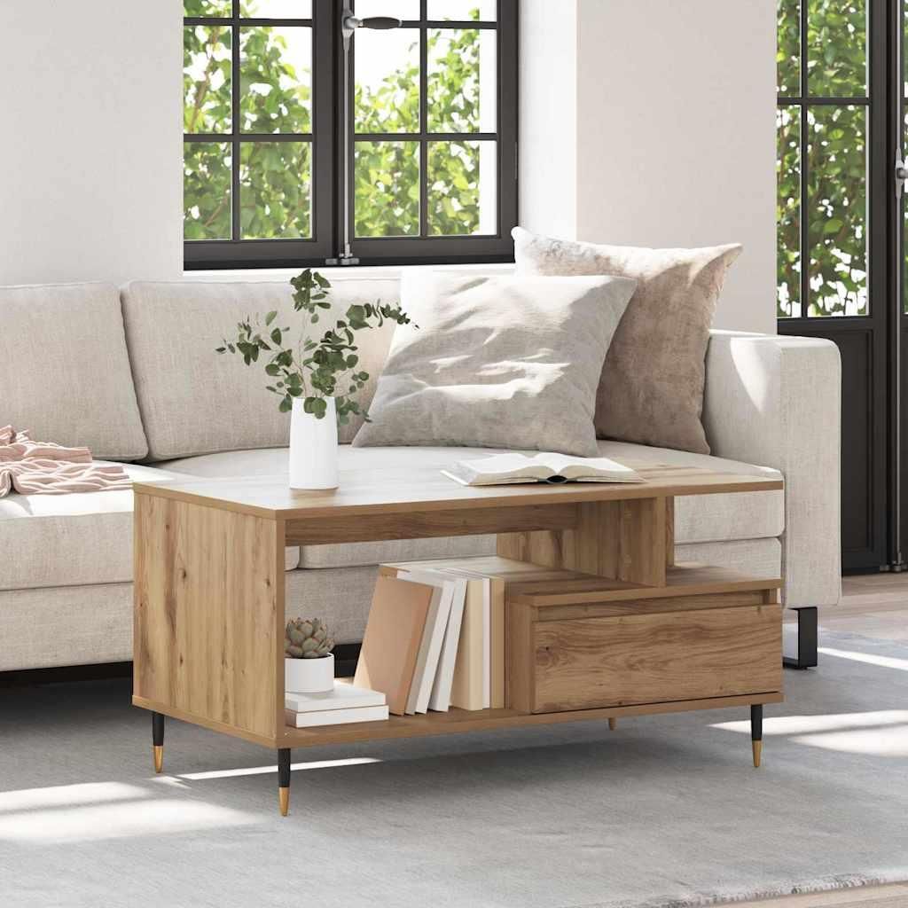 Maison Exclusive - Couchtisch Artisan-Eiche 90 x 49 x 45 cm Holzwerkstoff