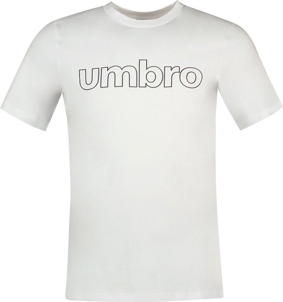 Umbro Linear Logo Graphic Kurzarm-t-shirt Weiß M Mann Weiß M