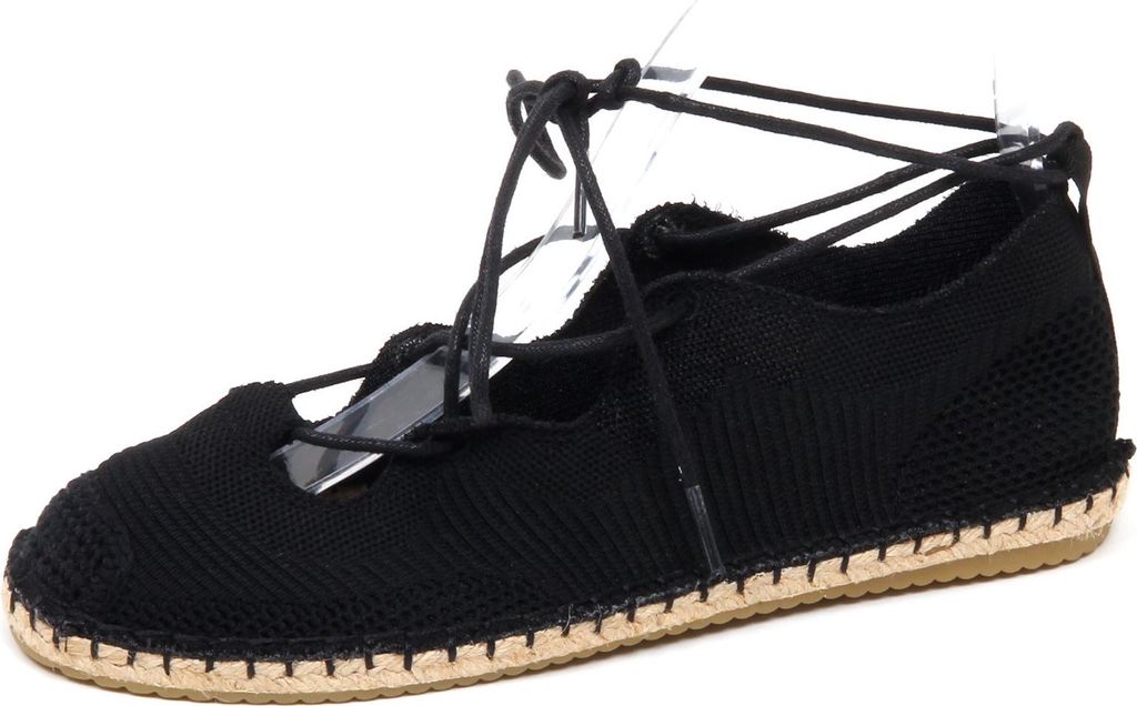 F1818 espadrillas donna black MALIPARMI scarpe ballerina Polyester shoe woman