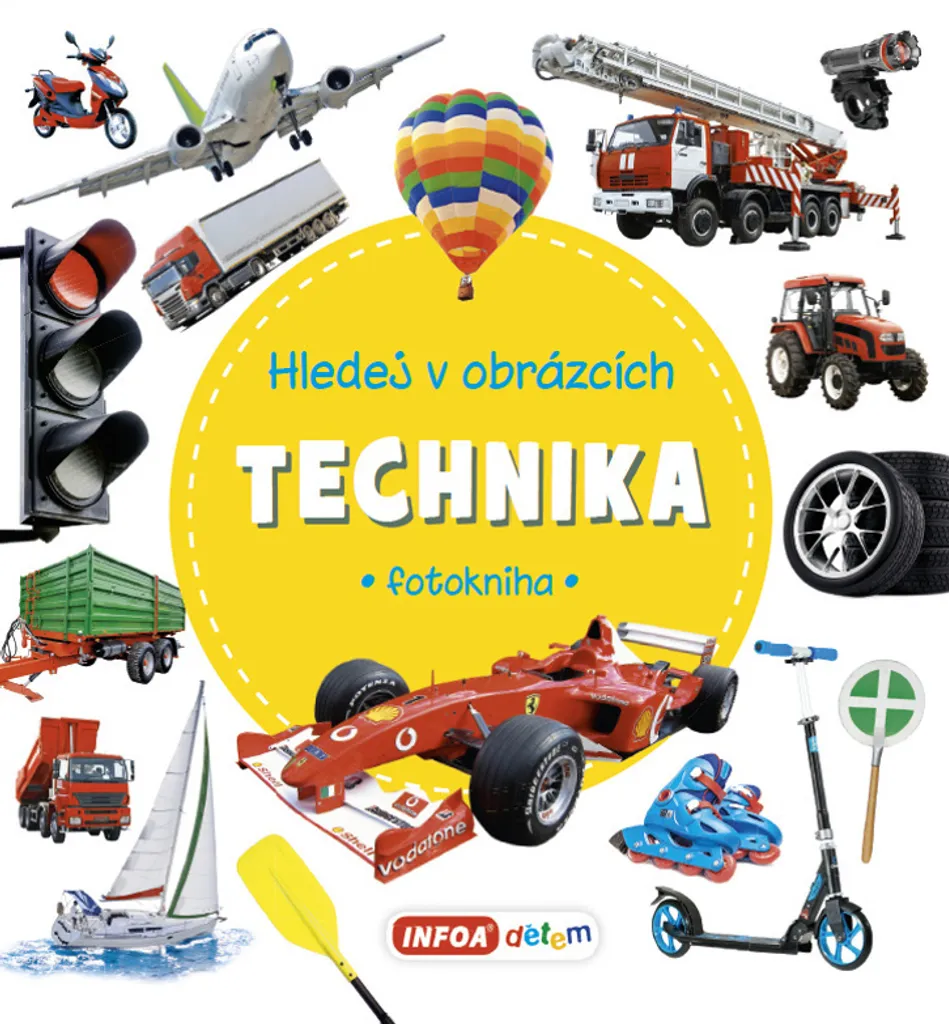 Livre cherche et trouve Technika album illustré sur les machines 24cm