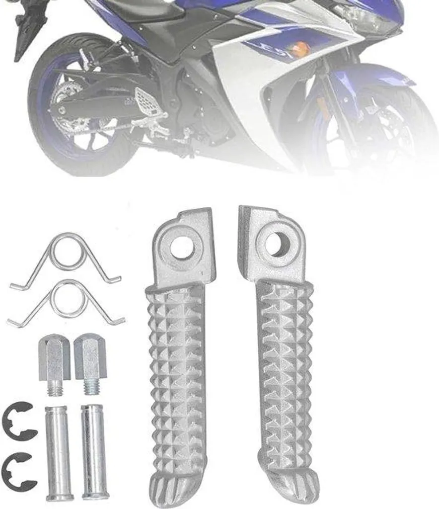 Repose-pied moto universel en alu forgé pour pilote et passager arrière