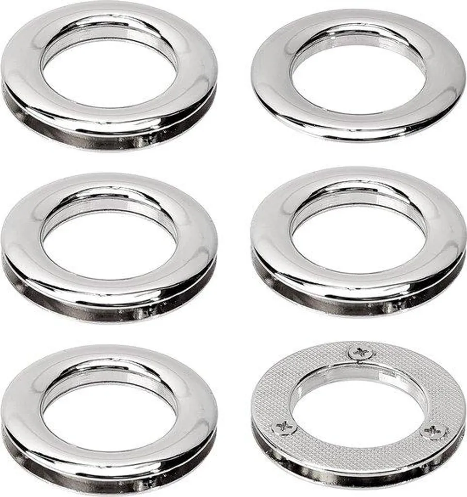 Œillets de couture 25,5 mm argentés et solides avec boîte de 4 pcs
