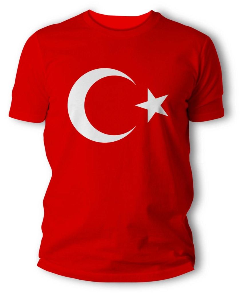 Türkiye T-Shirt mit großem Ayyildiz Halbmond Stern – Türkei Produktbild 