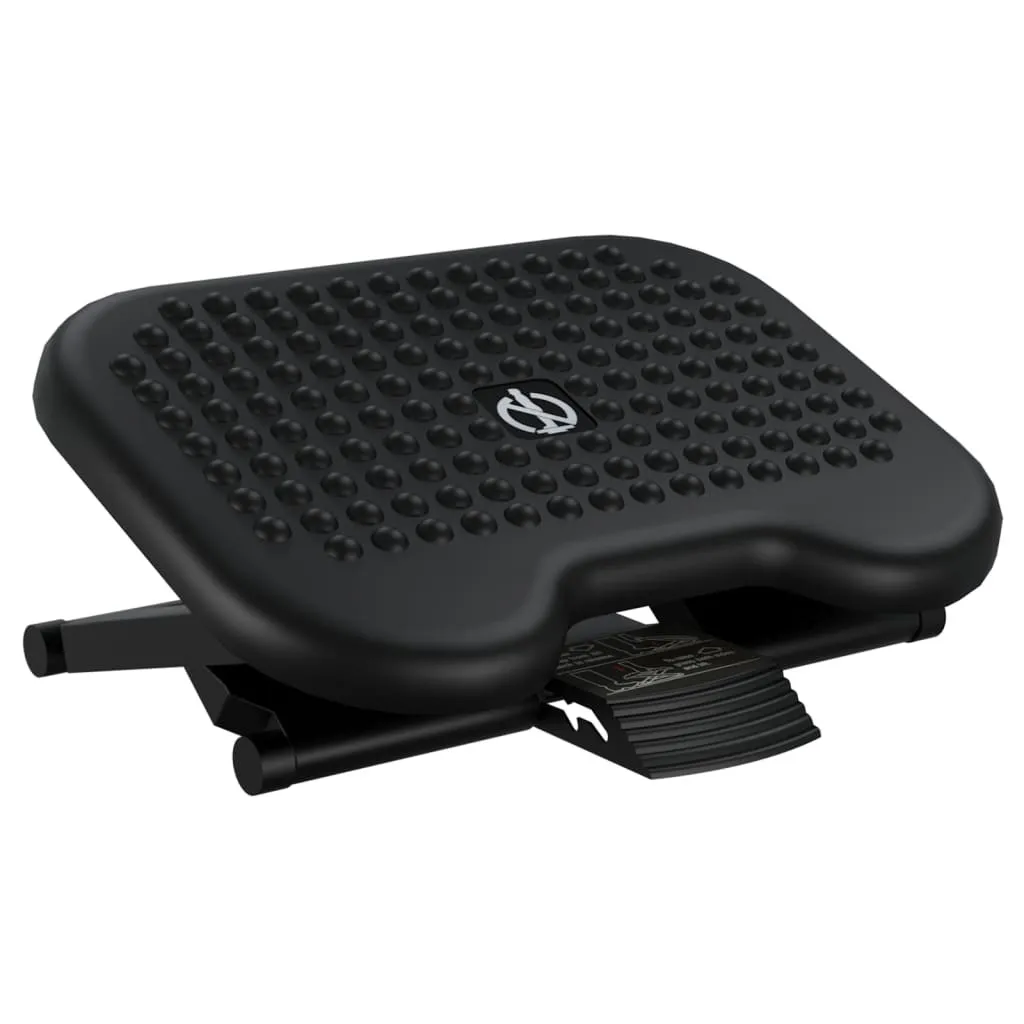 Repose-pieds de bureau ergonomique noir vidaXL pour confort de travail