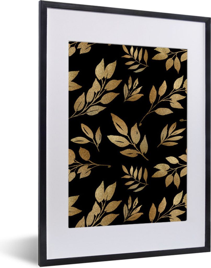 MuchoWow® MuchoWow® Gerahmtes Poster Partoon - Schwarz und Produktbild 