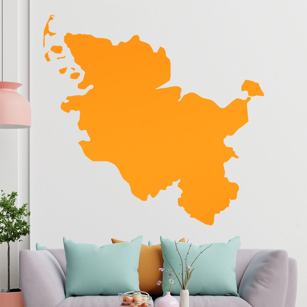 KIWISTAR Bundesland Schleswig-Holstein - Kiel Sylt Wandtattoo in 6 Größen - Wandaufkleber Wall Sticker - Dekoration, Küche, Wohnzimmer, Schlafzi...