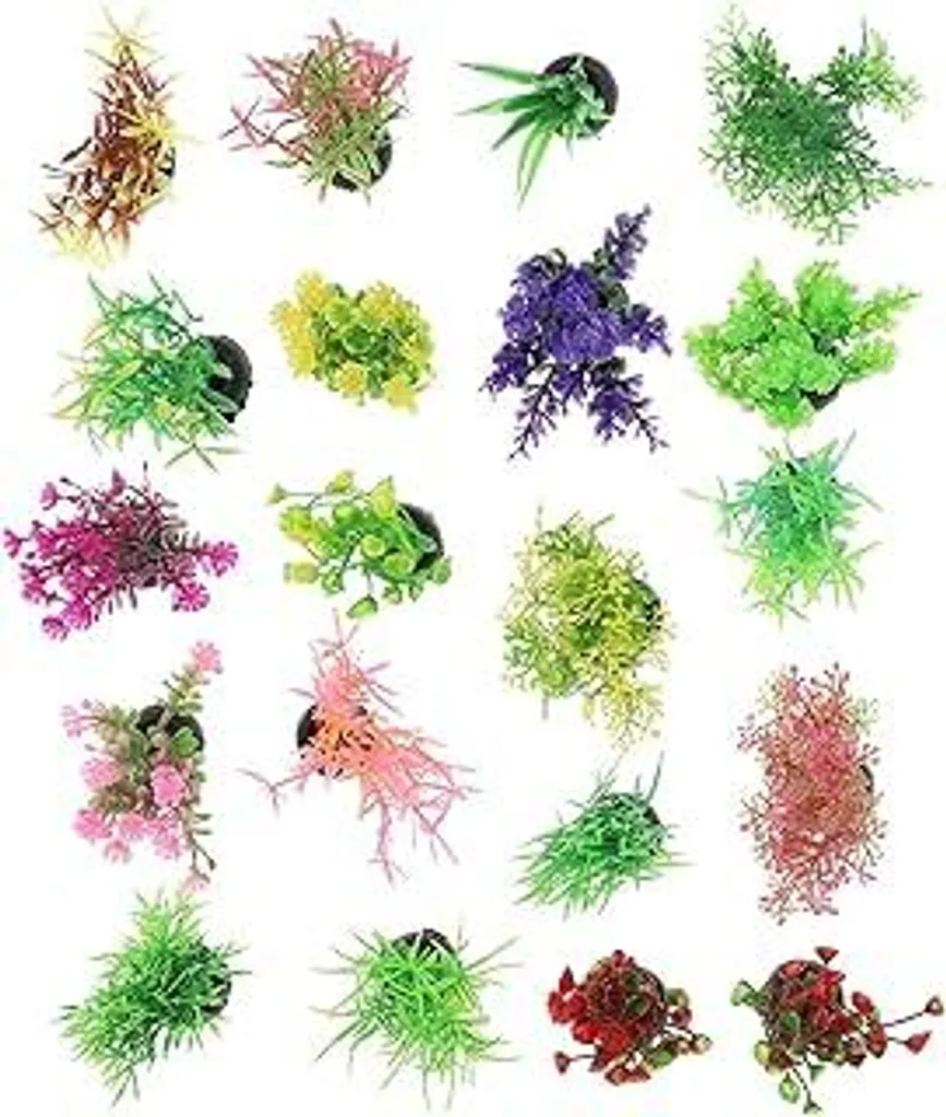 Set 20 Piante Acquario Realistiche BESPORTBLE - Design Micro Paesaggio