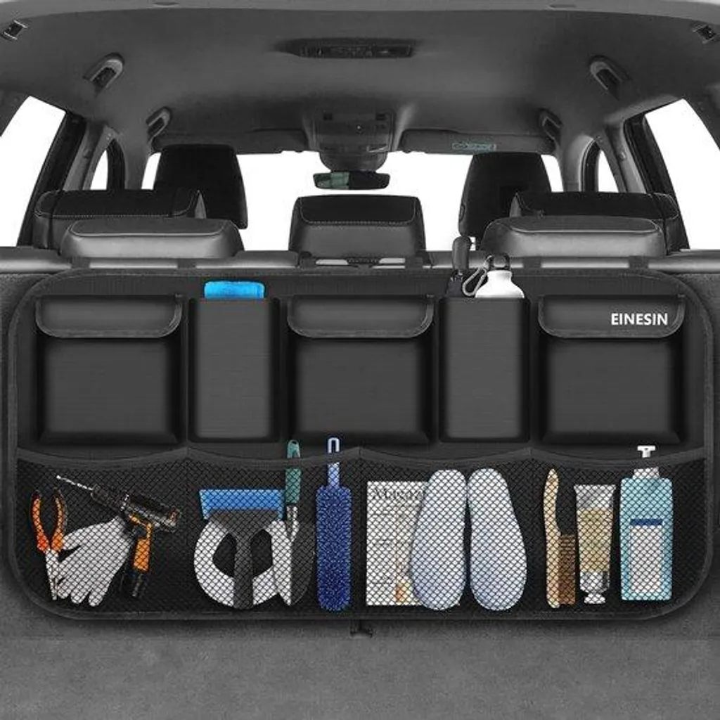 Rangement de coffre auto avec 9 compartiments de stockage amovibles