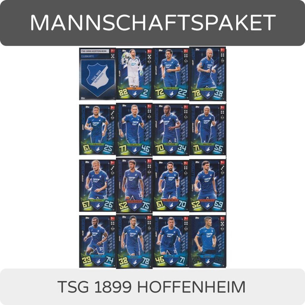 Topps Match Attax - 2019/20 - Mannschaftspaket - TSG 1899 Hoffenheim