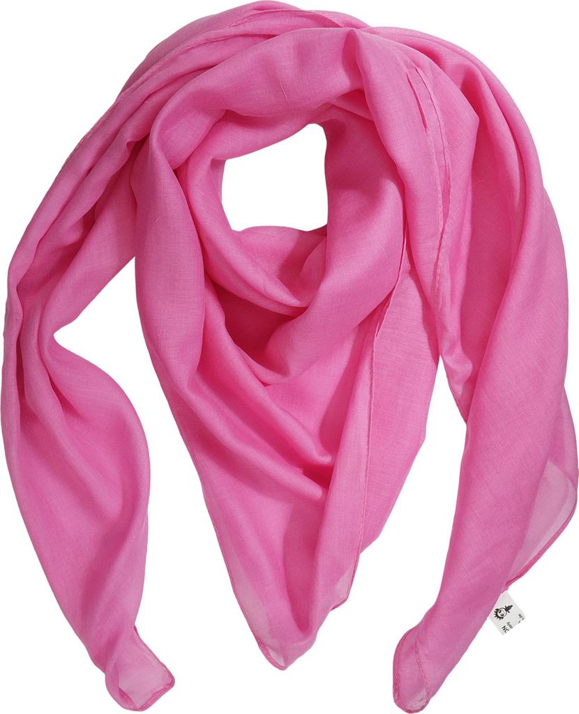 Baumwollschal - rosa-rosa - quadratischer Schal Produktbild 