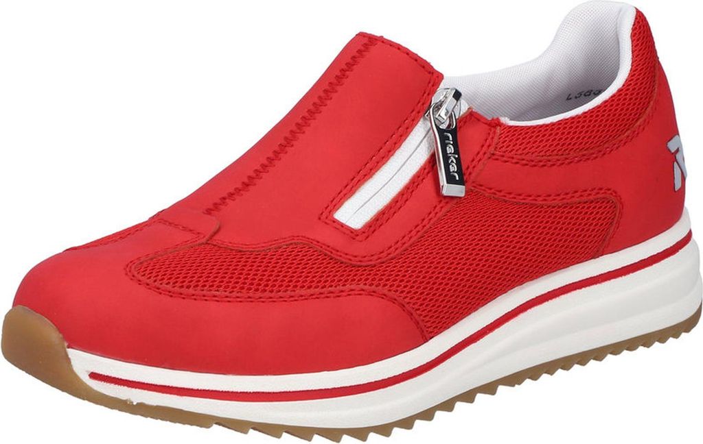 Rieker Damen Sneaker Low Top mit Reißverschluss extra weit Produktbild 
