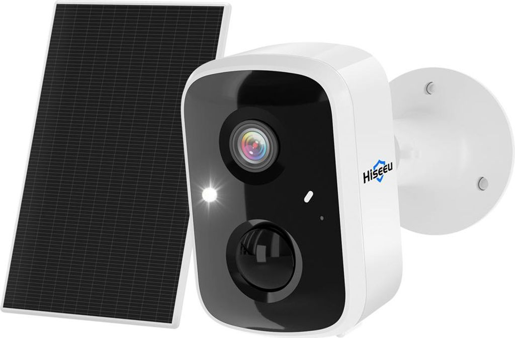 Hiseeu C90 4MP Solar WLAN IP Kamera, Full Color Nachtsicht, KI Bewegungserkennung, Zwei-Wege-Audio, 100 % kabellos, 1.6 W Solarpanel, EseeCloud App