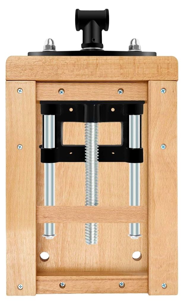 Tragbare Hobelbank, Mini Werkbank aus Holz mit verstellbarem Schraubstock, mobile Werkbank aus Buchenholz für Klemmen und Hobeln, 35 * 22CM