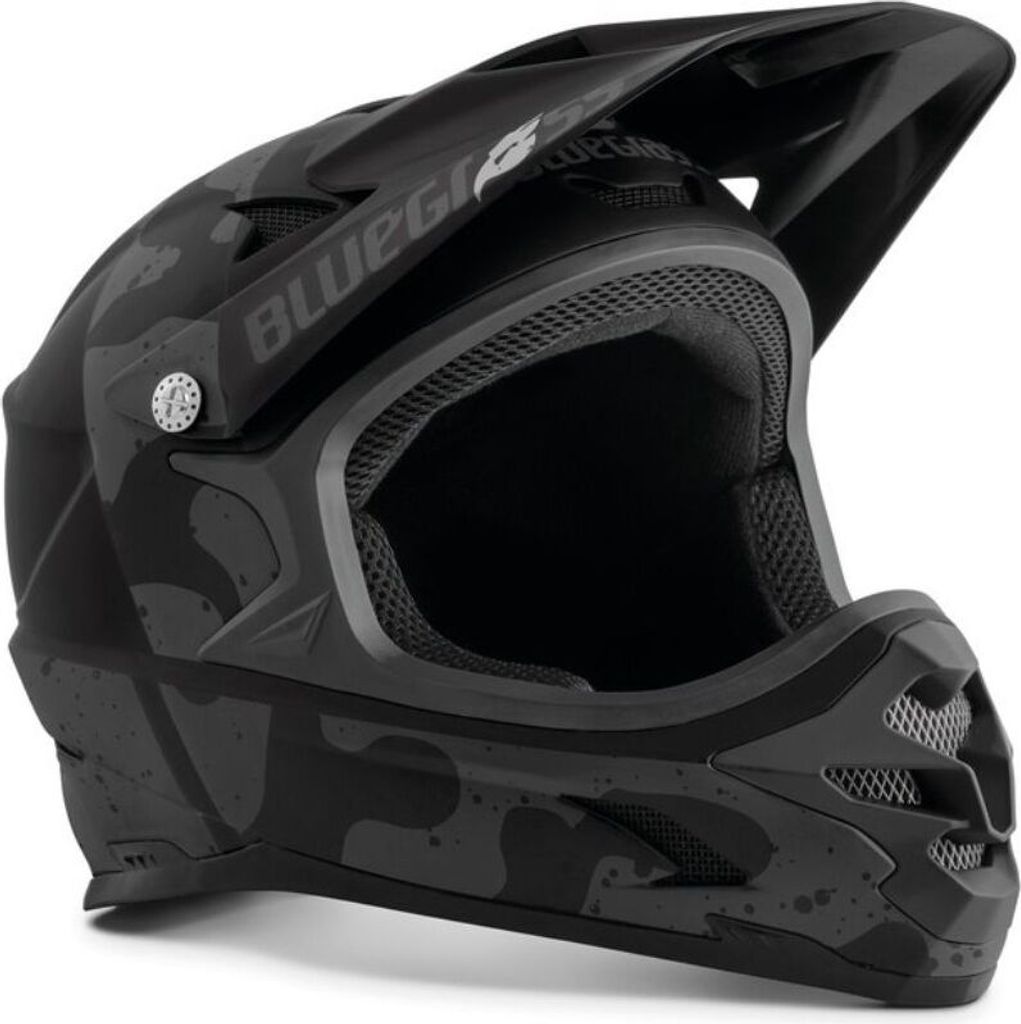 Kask rowerowy Bluegrass INTOX, czarny matowy/czerwony, Zdjęcie produktu 