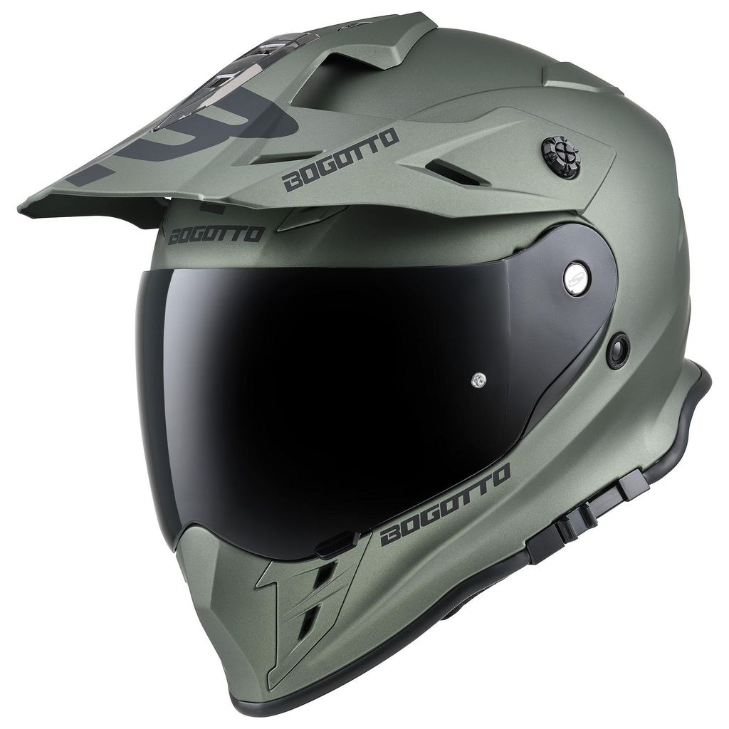 Bogotto H331 Enduro Helm, grün matt, 2XL (63/64) Produktbild 