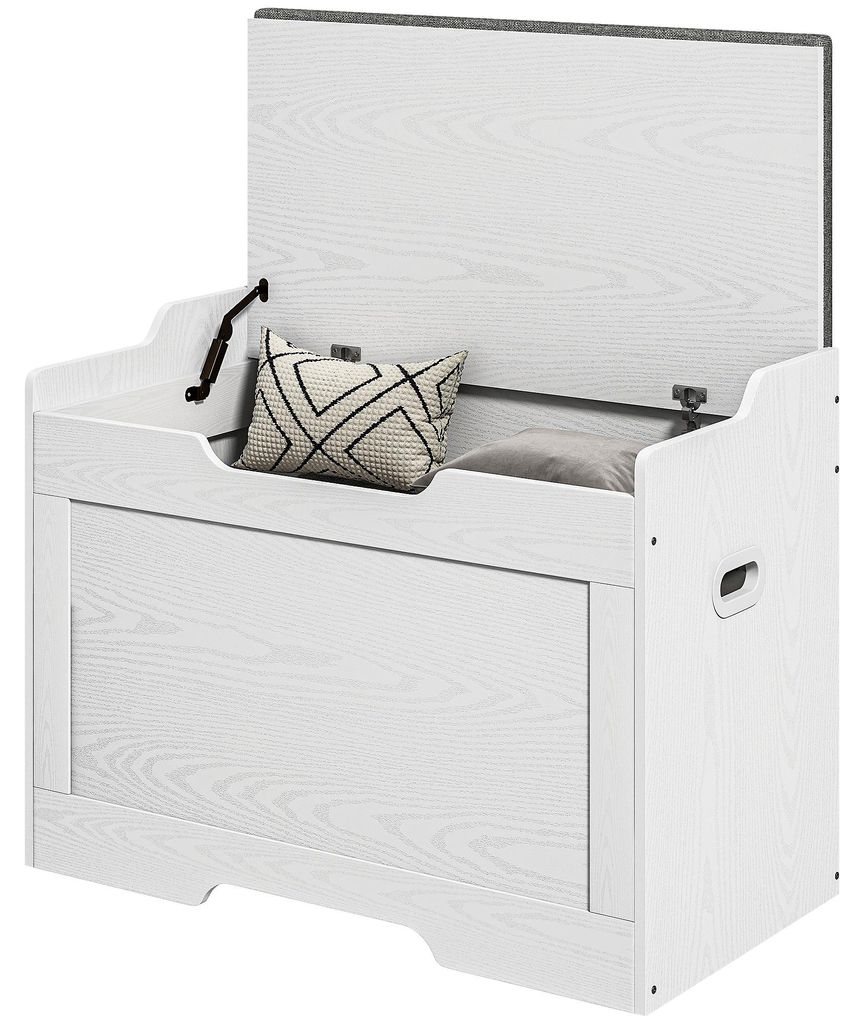 HOMCOM 103 Liter Aufbewahrungstruhe mit Deckel, Sitztruhe Produktbild 