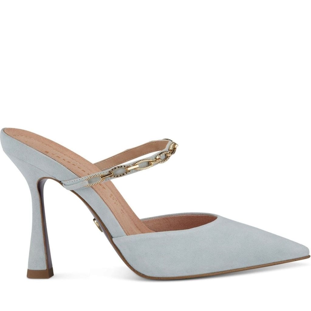 Tamaris Damen Pantoletten 1-27370-20 880 Farbe:Blau Größe: 38