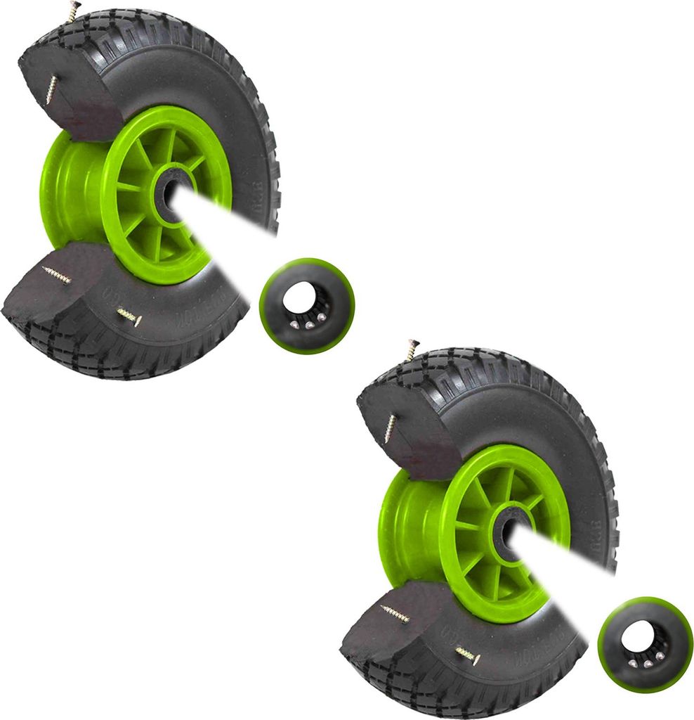2x Sackkarrenrad PolyurethanRad 260x85 mm 3.00-4 75 mm Produktbild 