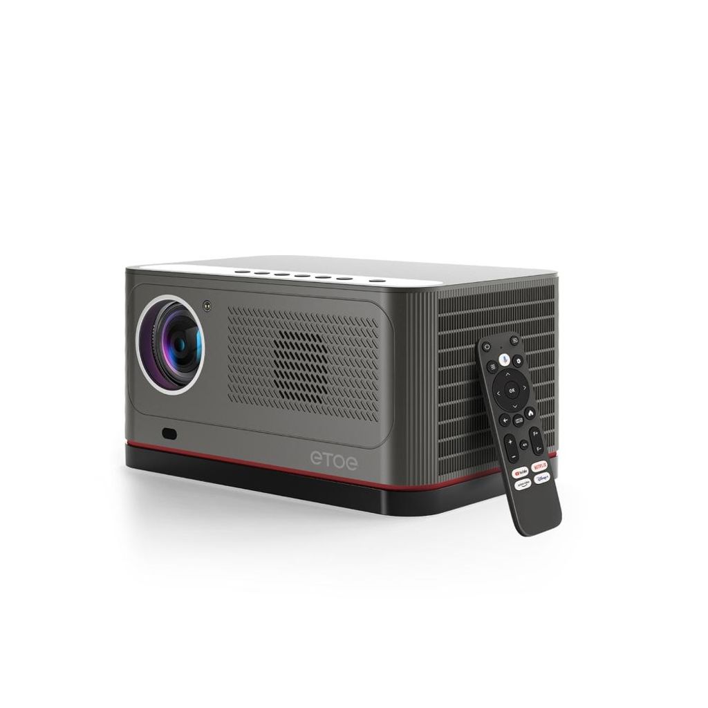 ETOE Whale Pro Beamer : Android TV 14, 1 800 ANSI, 1080p, Image du produit 