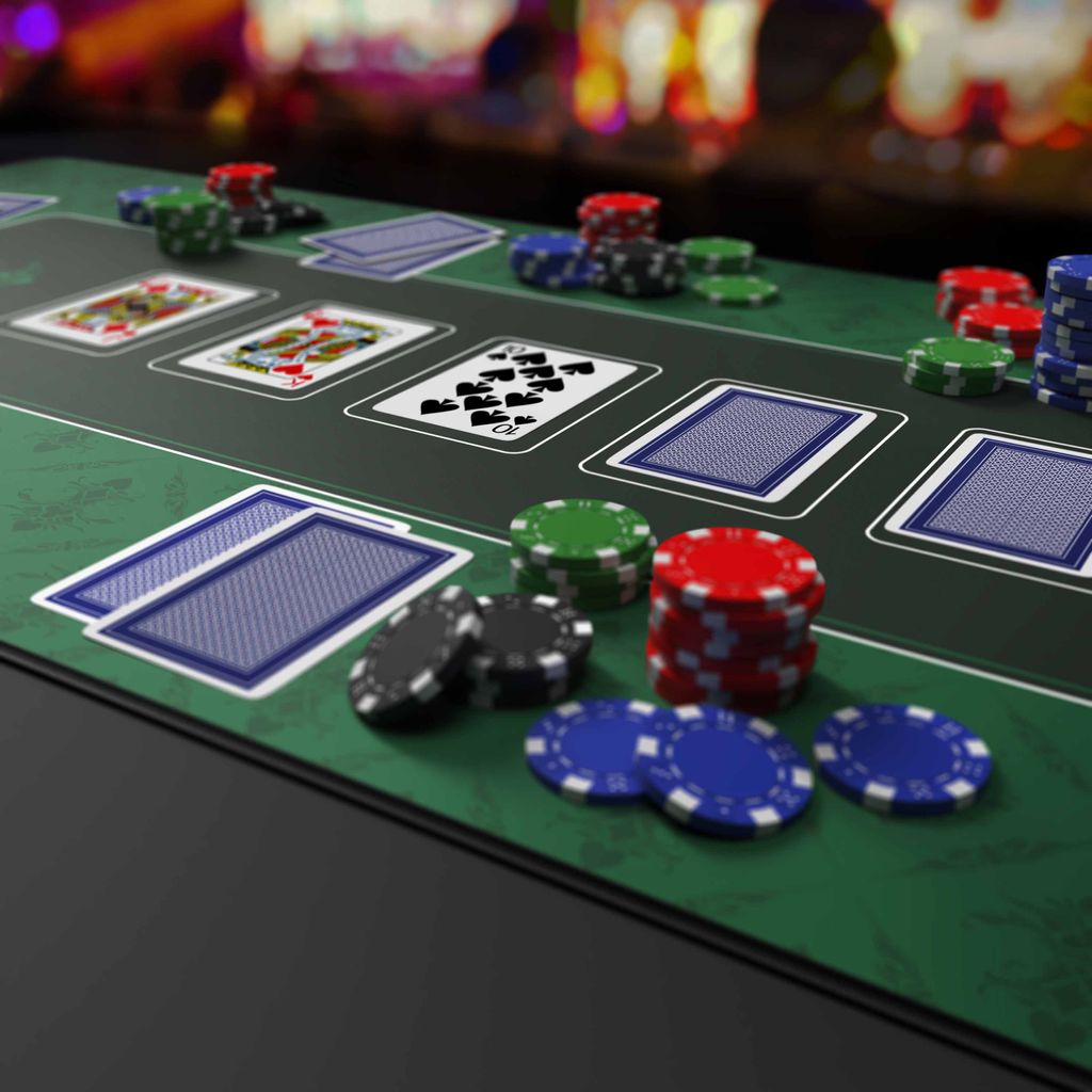 XXL Pokertisch ROYAL FLUSH Pokertable Casino Poker Tisch Getränkehalter